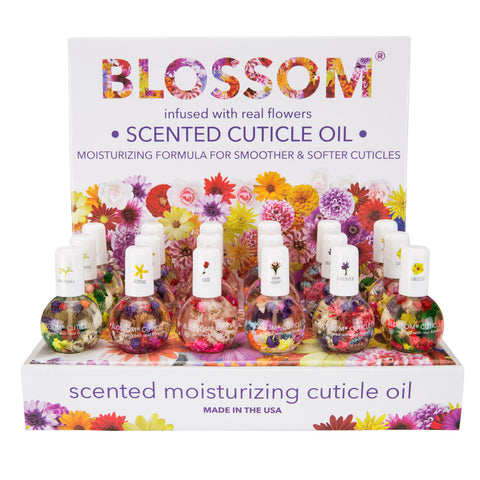 Blossom Scented Cuticle Oil 18 Piece Display - Floral