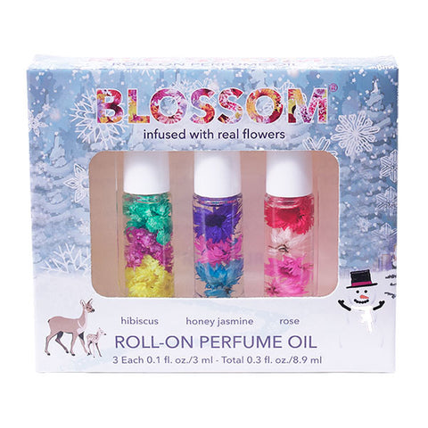 3 Piece Gift Set - Mini Roll-On Perfume - Holiday/Winter Collection