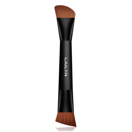 Cailyn Cosmetics Contour Duo Brush with Travel Pouch