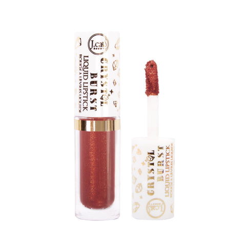 complete bright red glitter lip kit - comes with glitter lip brush, &  makeup remover